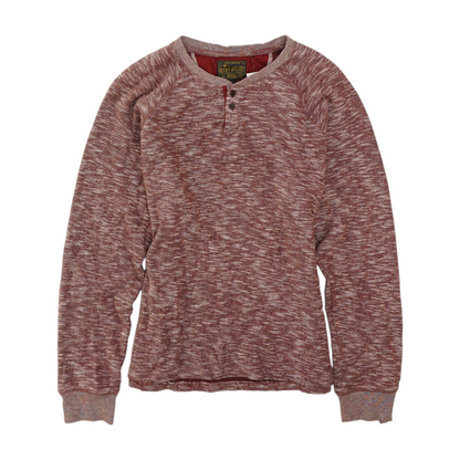 Red Print Henley T-Shirt