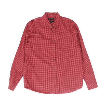 Red Check Long Sleeve Button Down