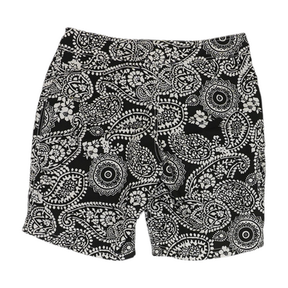 Black Paisley Swim Bottom