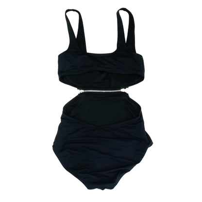 Black Solid One-Piece