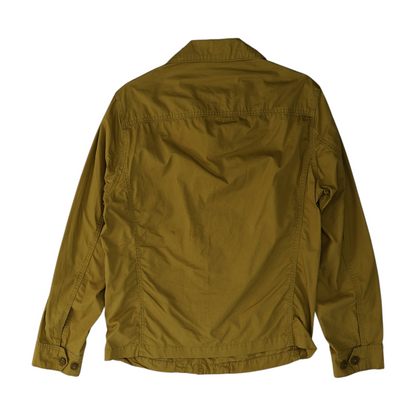 Khaki Solid Long Sleeve Button Down