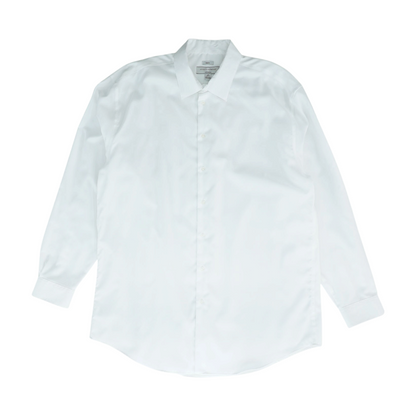 Ivory Solid Long Sleeve Button Down