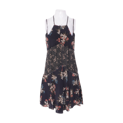 Black Floral Mini Dress