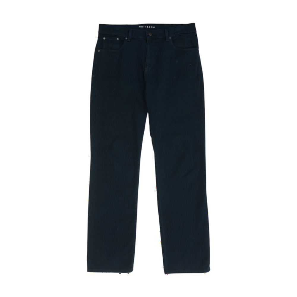 Mott & Bow Navy Straight Pants – Image 1