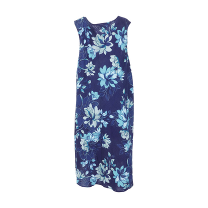 Navy Plus Floral Midi Dress