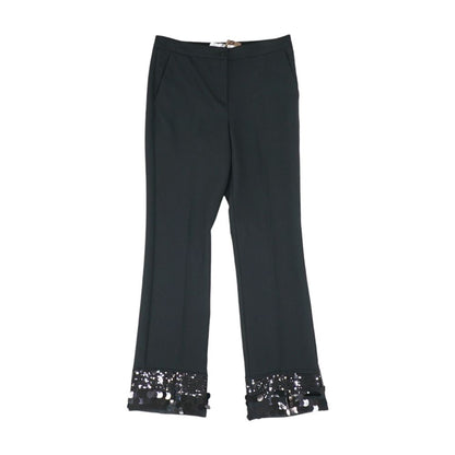Black Solid Pants