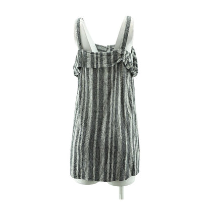 Gray Striped Mini Dress