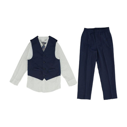 Navy Graphic Pant Set