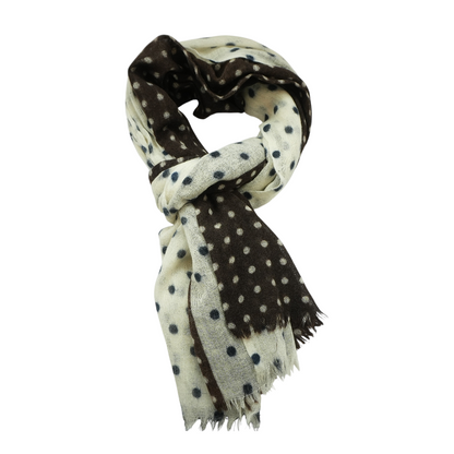 Multi Polka Dot Wool Scarf