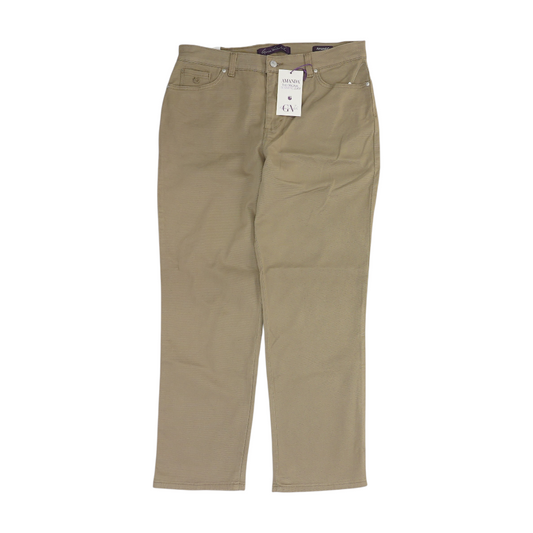 Tan Short Tapered Jeans