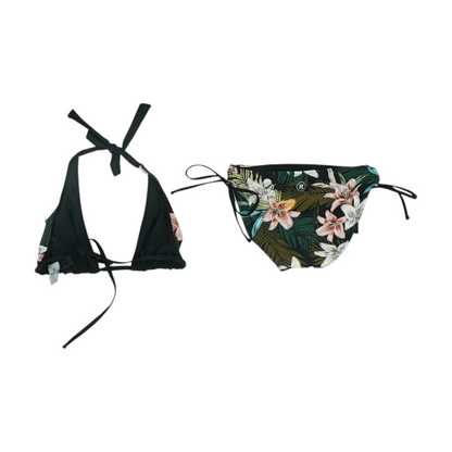Black Tropical Two-Piece