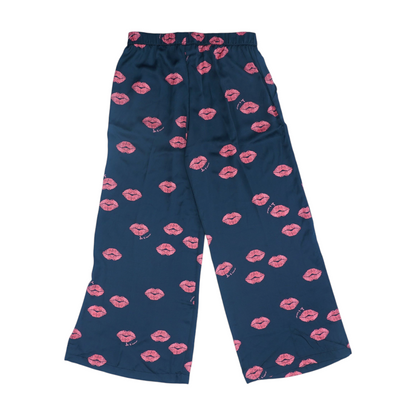 Black Graphic Pajama Bottom