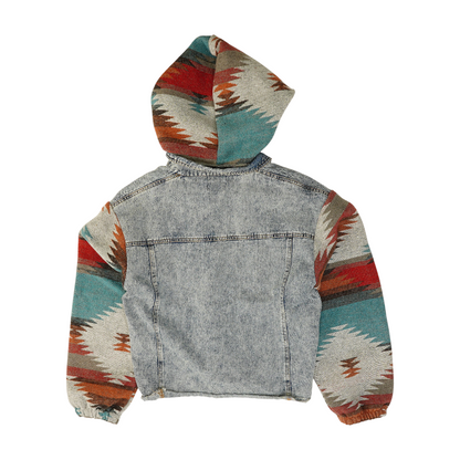Blue Print Denim Jacket