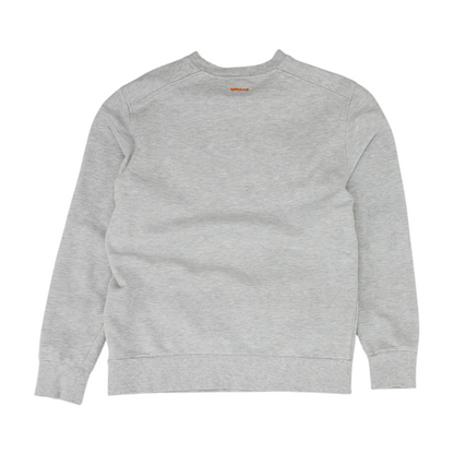 Gray Solid Sweatshirt Pullover