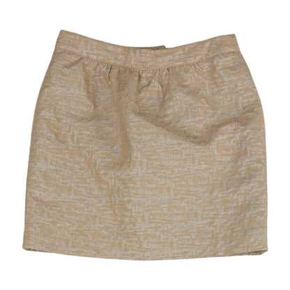Silver Striped Mini Skirt