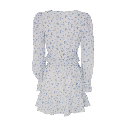 White Floral Mini Dress