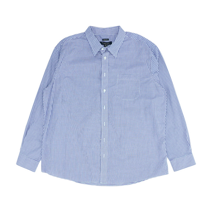 Purple Check Long Sleeve Button Down