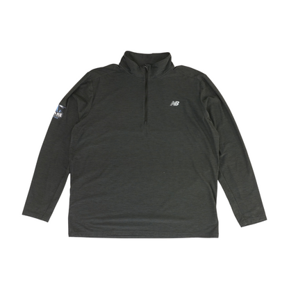 Charcoal UMass Boston Beacons Solid 1/4 Zip Pullover
