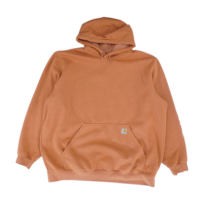 Orange Tall Solid Hoodie Pullover