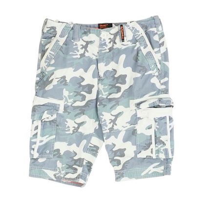 Gray Camo 5-Pocket Shorts