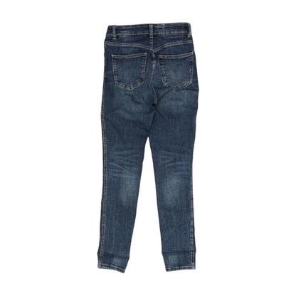 Blue High Rise Skinny Leg Jeans