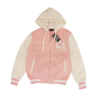 Pink Color Block Active Jacket