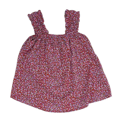 Red Floral Blouse