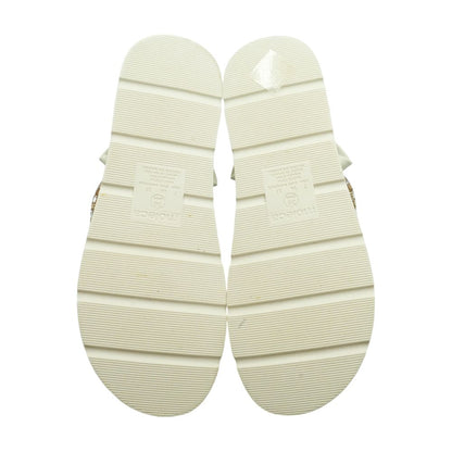 White Flat Sandals
