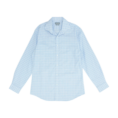 Blue Plaid Long Sleeve Button Down