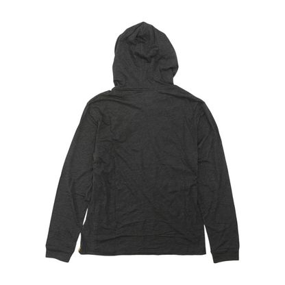 Gray Solid Hoodie Pullover