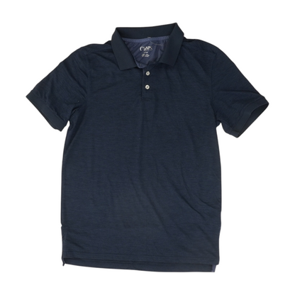 Navy Solid Short Sleeve Polo