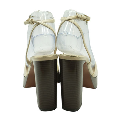 Beige Platform Heels