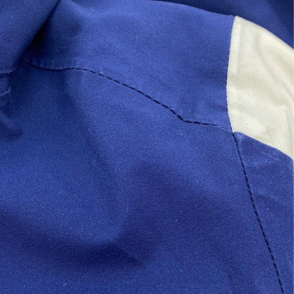 Navy And White Color Block Ski Jacket