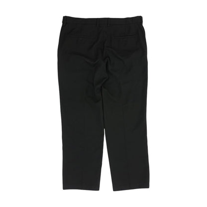 Black Solid Dress Pants