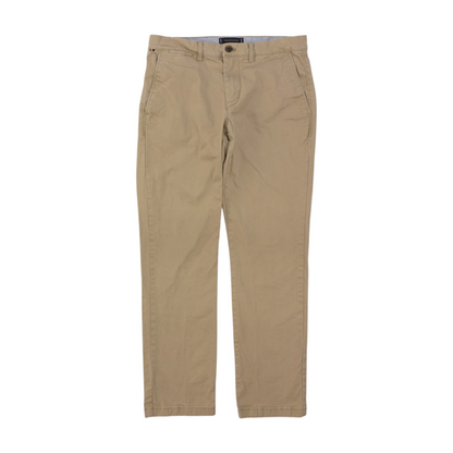 Beige Straight Pants