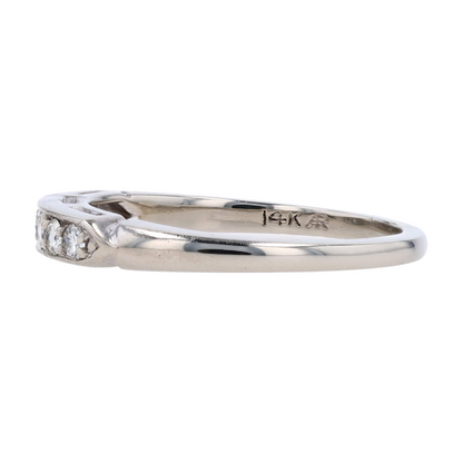 1/5 ctw 14K White Gold Diamond Band Ring
