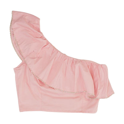 Pink Cropped Blouse