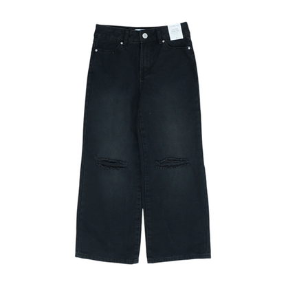 Black Solid Jeans