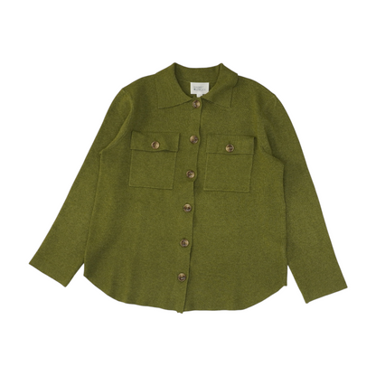 Green Cardigan Sweater