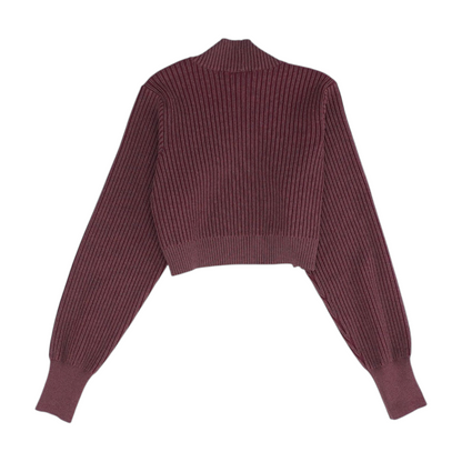 Maroon Plus Cardigan Sweater