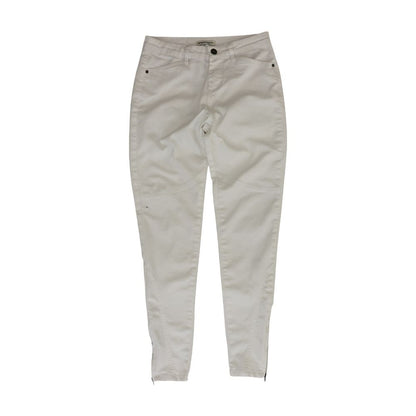 White Solid Jeans