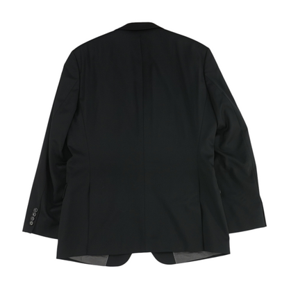 Black Solid Suit Jacket
