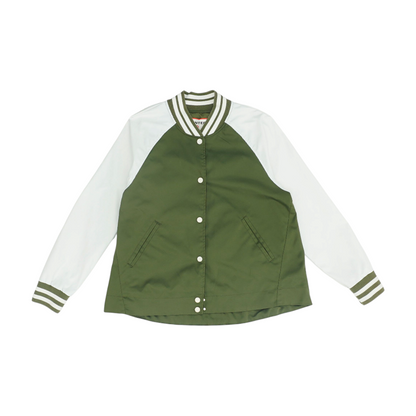 Green Color Block Jacket