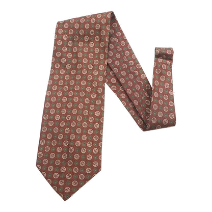 Vintage Red Print Neck Tie