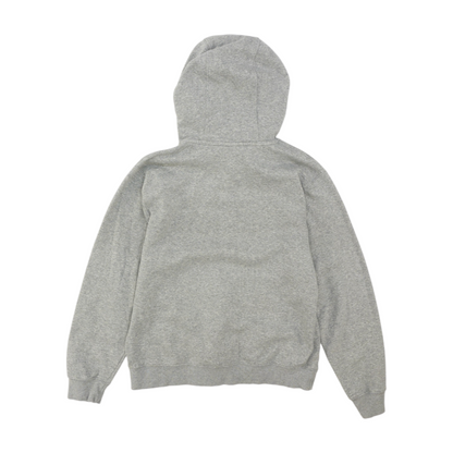 Gray Solid Hoodie Pullover