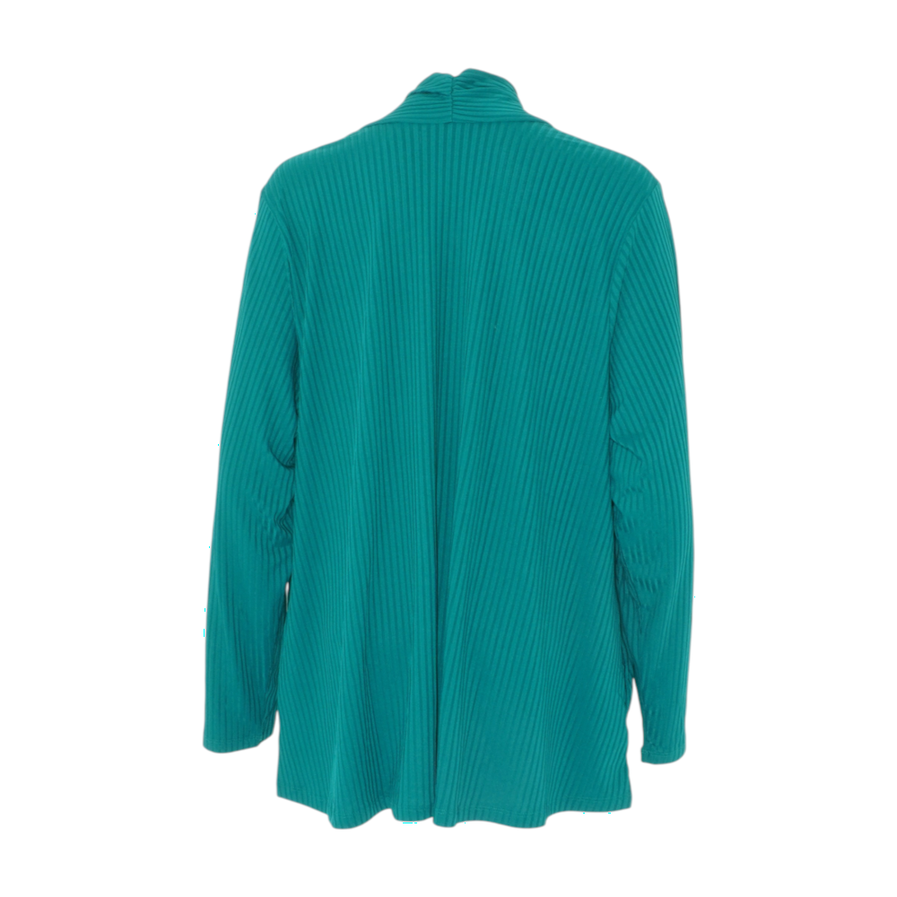 Green Striped Cardigan