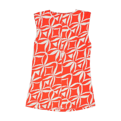 Red Abstract Blouse
