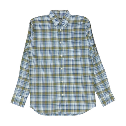 Multi Plaid Long Sleeve Button Down