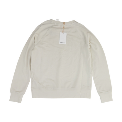 Beige Solid Sweatshirt Pullover