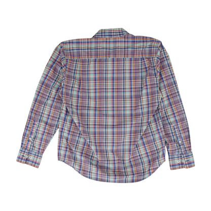 Multi Plaid Long Sleeve Button Down